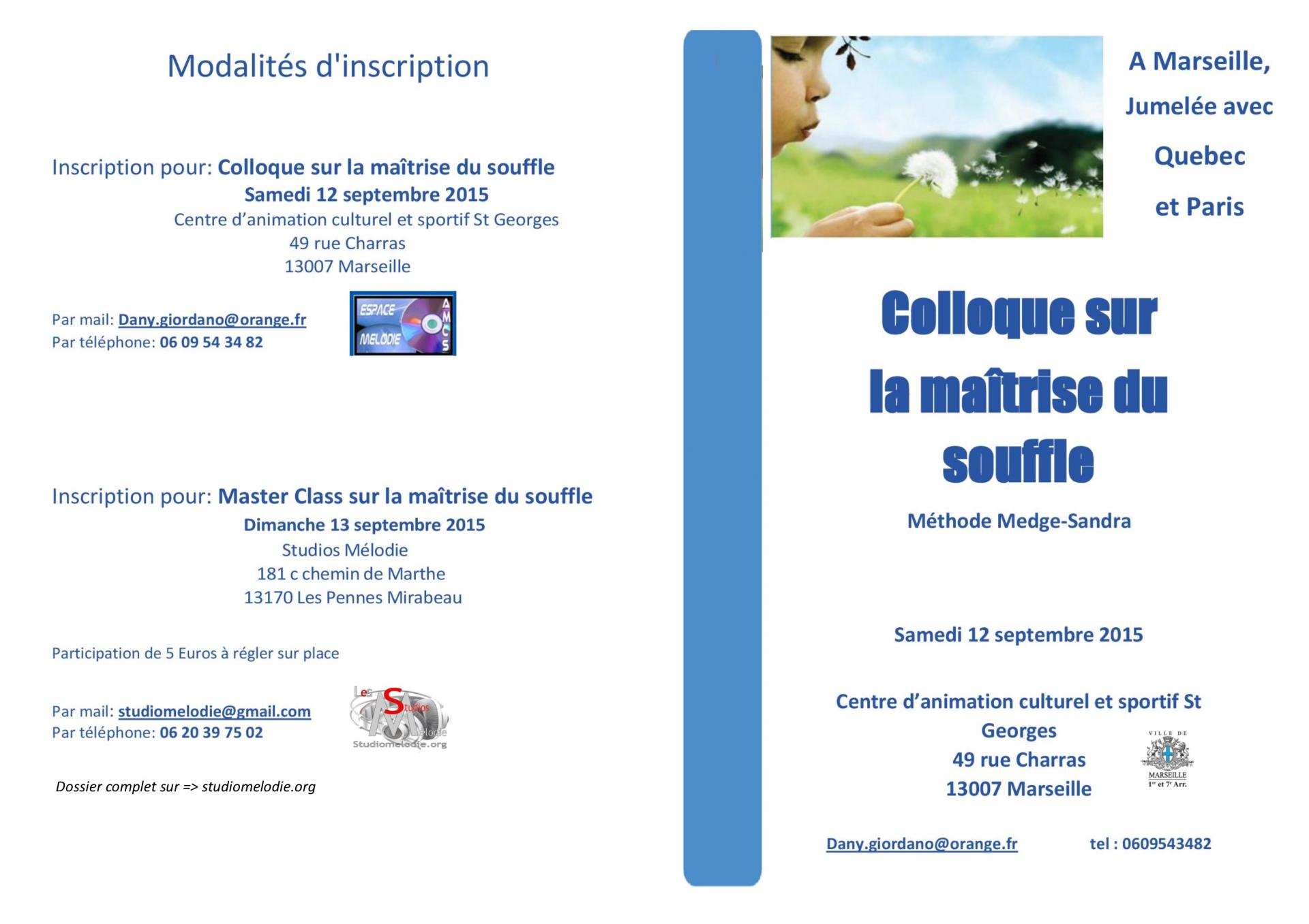 colloque maîtrise du souffle